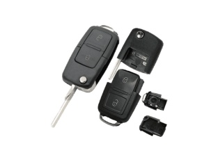 Carcasa Cheie Briceag VW 2 Butoane Compatibila Lamela HU66 - Img 3