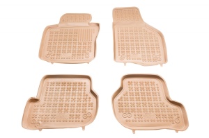Covorase Presuri Auto Cauciuc Dedicate Bej VW GOLF V Hatchback 2003 - 2007 | VW GOLF V Variant 2007 - 2009 | VW GOLF GTI 2007 - | VW GOLF VI 2008-2013 | VW JETTA V 2005 - 2011 | VW SCIROCCO III 2008-2017 | Seat LEON II (MK2) 2005 - 2013 | Skoda OCTAVIA II - Img 1