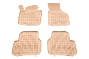 Covorase Presuri Auto Cauciuc Dedicate Bej VW PASSAT B6 2005 - 2010 | VW PASSAT B7 2010 - 2014 | VW PASSAT B7 Alltrack 2011 - 2014 | VW PASSAT CC 2008-2016 | VW JETTA VI 2010 - 2018 | VW TIGUAN I 2007 - 2015 - Img 1