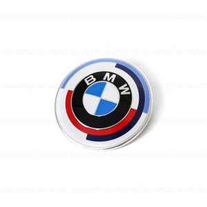 EMBLEMA BMW PENTRU CAPOTA SI PORTBAGAJ 74MM EDITIE ANIVERSARA