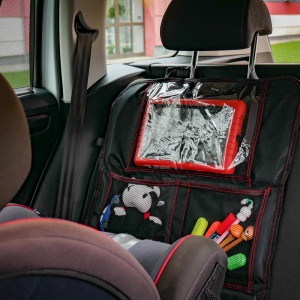 HUSA PROTECTIE PENTRU SCAUN AUTO COPII CU BUZUNAR TABLETA - Img 3
