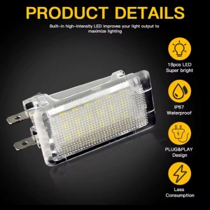 Lampa LED interior/portbagaj pentru Opel Vectra A, B, C, Zafira A, Astra F, G, H, Corsa A, B, C, D, Kadett E, Omega A, B, Senator B, Signum, Insignia A, Agila A, B, Ascona C, Calibra, Tigra - Img 7