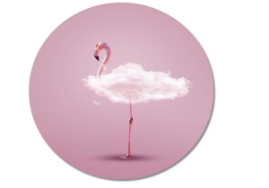 Mousepad Flamingo, 20 x 20 cm
