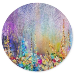 Mousepad Flori colorate, 20 x 20 cm - Img 2