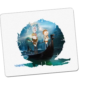 Mousepad Gaming Rick And Morty God Of War Vikings Ragnarok Game Anime Vortex, 21x19 cm - Img 2