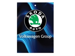 Odorizant auto Skoda 7,5x10 cm, Liliac - Img 2