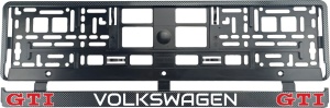 Set 2 bucati, suport numar inmatriculare carbon VW Golf GTI II