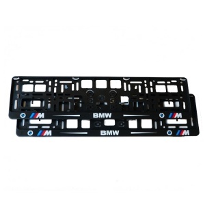 Set 2 bucati suport numar inmatriculare M, BMW