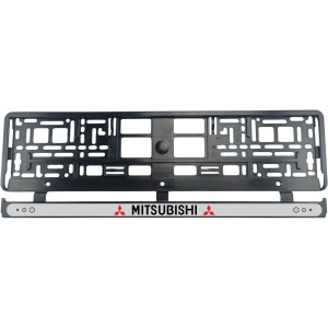 Set 2 bucati, suport numar inmatriculare Mitsubishi - Img 2