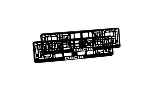 Set 2 bucati, suport numar inmatriculare personalizat-Dacia