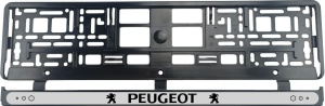 Set 2 bucati, suport numar inmatriculare personalizat-Peugeot