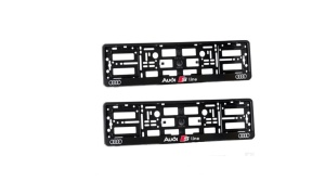 Set 2 bucati suport numar inmatriculare Sline, Audi