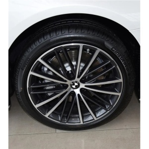 Set 4 Capace Jante Aliaj BMW, Diametru 52mm interior - 56 mm exterior, Alb/Negru - Img 7