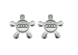 Set 4 capace roti 135mm compatibil Audi janta aliaj (model spider) - Img 2