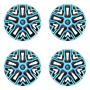 Set 4 Capace Roti 14 `` Best Azur-Negru, Compatibile Cu Volkswagen - Img 2