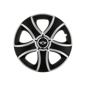 Set 4 Capace Roti 14 inchi (R14) Bis Gri-Negru, Compatibile Cu Mini Cooper - Img 3