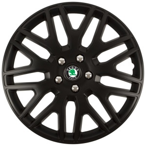 Set 4 Capace Roti 14 inchi (R14) Dakar Negru, Compatibile Cu Skoda