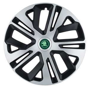 Set 4 Capace Roti 14 inchi (R14) Raven Gri Compatibile Cu Skoda Verde