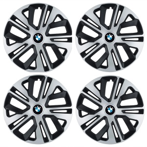 Set 4 Capace Roti 14 inchi (R14) Raven Gri-Negru, Compatibile Cu BMW - Img 2