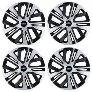 Set 4 Capace Roti 14 inchi (R14) Raven Gri-Negru, Compatibile Cu Ford - Img 2