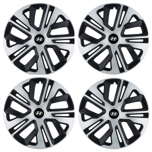 Set 4 Capace Roti 14 inchi (R14) Raven Gri-Negru, Compatibile Cu Hyundai - Img 2