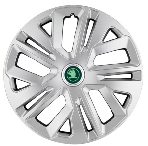 Set 4 Capace Roti 14 inchi (R14) Raven Gri, pentru Skoda Verde