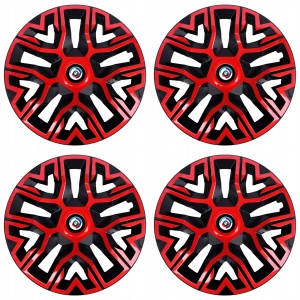 Set 4 Capace Roti 15 `` Best Rosu-Negru, Compatibile Cu BMW Nou - Img 2