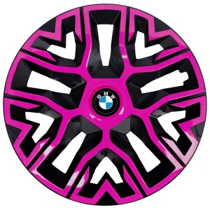 Set 4 Capace Roti 15 `` Best Roz-Negru, Compatibile Cu BMW - Img 1