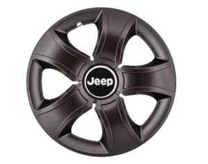 Set 4 Capace Roti 15 inchi (R15) Bis Negru, Compatibile Cu Jeep