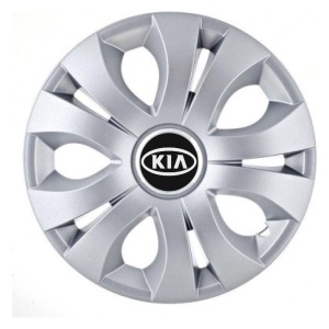 Set 4 Capace Roti 15 inchi (R15), Compatibil Cu Kia, model Top Gri - Img 2