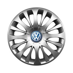 Set 4 Capace Roti 15 inchi (R15) Compatibile Cu Volkswagen model - 329, Sigla Albastra