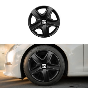 Set 4 capace roti 15 inchi (R15) compatibile SEAT, Model 340 Black - Img 3