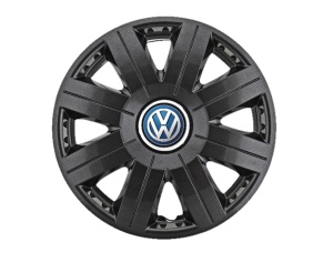 Set 4 Capace Roti 15 inchi (R15) Cosmos Negru, Compatibile cu Volkswagen