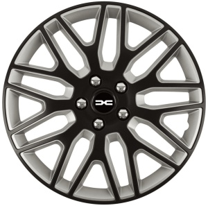 Set 4 Capace Roti 15 inchi (R15) Dakar Negru-Gri, Compatibile Cu Dacia Nou