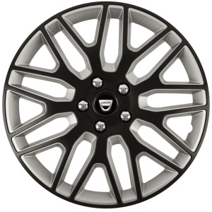 Set 4 Capace Roti 15 inchi (R15) Dakar Negru-Gri, Compatibile Cu Dacia