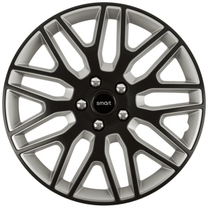 Set 4 Capace Roti 15 inchi (R15) Dakar Negru-Gri, Compatibile Cu Smart