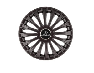 Set 4 Capace Roti 15 inchi (R15) Dino Negru, Compatibile cu Lexus