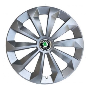 Set 4 Capace Roti 15 inchi (R15) Fame Gri, Compatibile Cu Skoda - Img 3