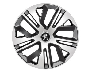 Set 4 Capace Roti 15 Inchi (R15) Raven Gri-Negru, Compatibile Cu Peugeot