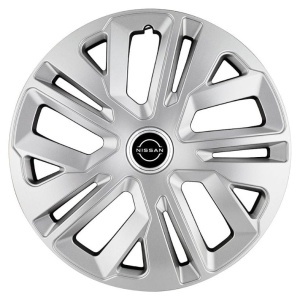 Set 4 Capace Roti 15 inchi (R15) Raven Gri, pentru Nissan Nou - Img 2