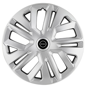 Set 4 Capace Roti 15 inchi (R15) Raven Gri, pentru Nissan Nou