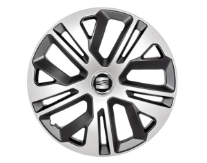 Set 4 capace roti 15`` Raven Gri-Negru, Compatibile cu Seat - Img 1