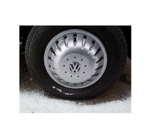 Set 4 capace roti 16 inchi (R16) bombate compatibile VW CRAFTER - Model 410 - Img 4
