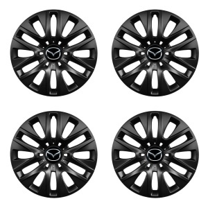 Set 4 capace roti 16 inchi (R16) compatibile MAZDA, Model 429 Black - Img 2