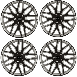 Set 4 Capace Roti 16 inchi (R16) Dakar Negru-Gri, Compatibile Cu Audi - Img 2