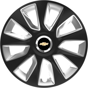 Set 4 Capace Roti 16 inchi (R16) Stratos Gri-Negru, Compatibile Cu Chevrolet
