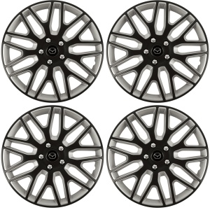 Set 4 Capace Roti 17 inchi (R17) Dakar Negru-Gri, Compatibile Cu Mazda - Img 2