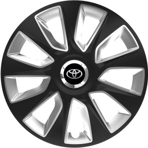 Set 4 Capace Roti 17 inchi (R17) Stratos Negru-Gri, Compatibile Cu Toyota