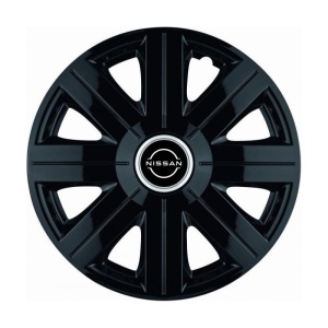 Set 4 Capace Roti Autohelix MSA® potrivite jantelor de 14 inch, pentru Nissan Nou model Cosmos Black - Img 2