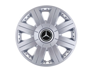 Set 4 capace roti Cosmos cromat R16 pentru gama auto Mercedes - Img 1